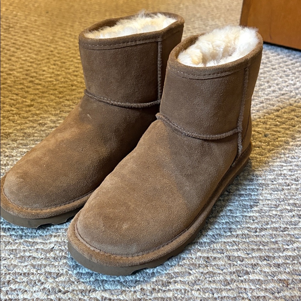 BareTraps Brown Suede Ankle Boots